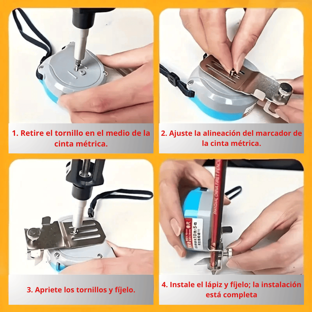 Localizador de Marca para Cinta Métrica en Acero – Ajustable, Preciso y Súper Práctico