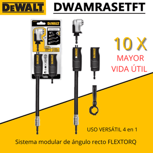 FLEXTORQ DEWALT 4 EN 1 – Sistema Modular Ángulo Recto