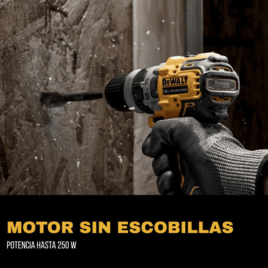 DeWALT DCD703F1 12V XTREME – Taladro/Atornillador Multicabezal 5 en 1 – Inalámbrico Brushless