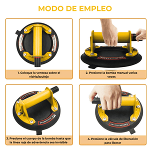 Ventosa de 200 kg - para Vidrio, Cerámica y Piedra