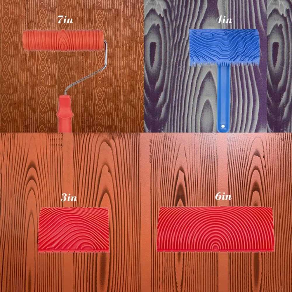 SET 8PCS PLANTILLA Veteadoras Efecto Madera