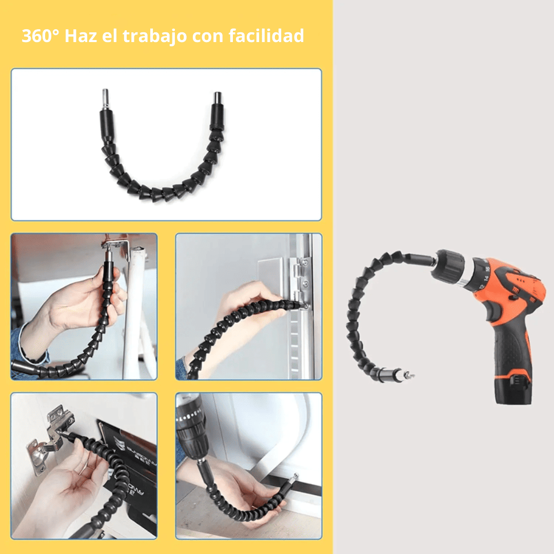Extensión Flexible de 30 cm – Alta Calidad y Resistencia para Zonas de Difícil Acceso