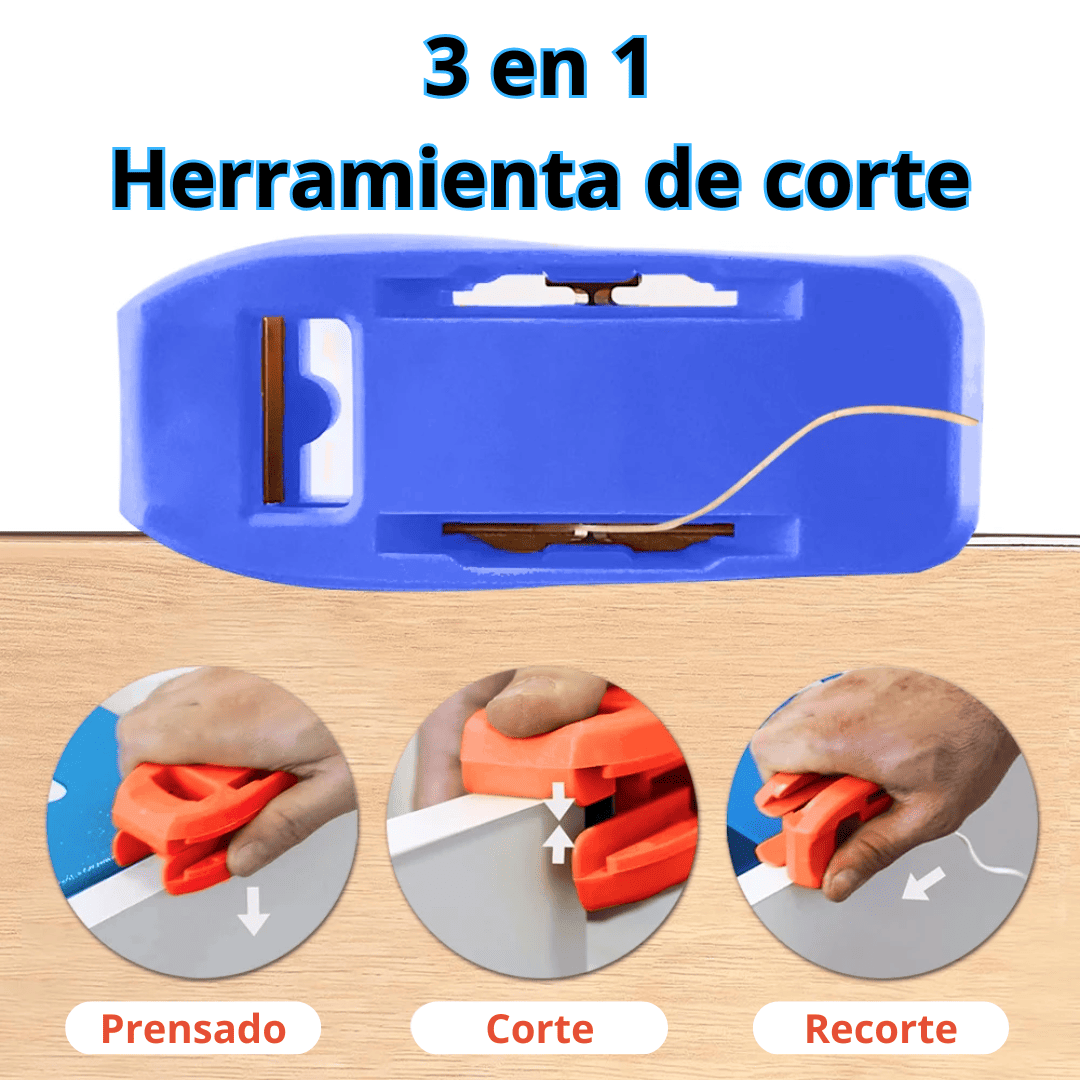 Perfilador de Cantos 3 en 1 trimmer – Acabado Preciso para Melamina, PVC y Madera
