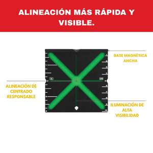 Tarjeta Magnética de Objetivo Láser Milwaukee 48‑35‑1111 – Precisión de Blanco para Láseres