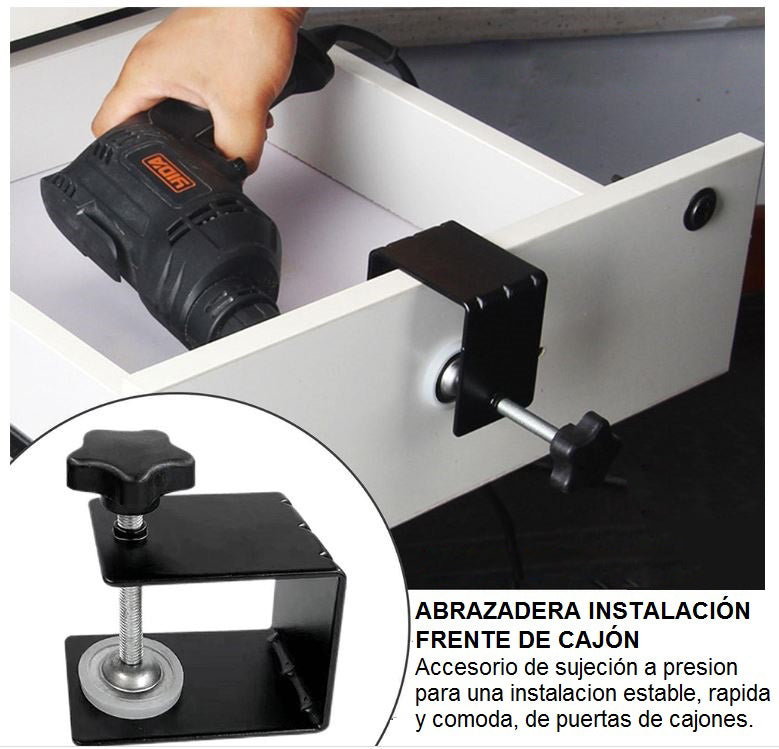 Abrazadera de Fijación XL para Tapa de Cajones PRO de 2.8mm