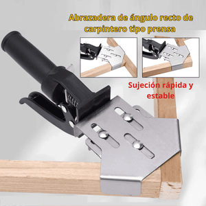 Prensa Esquinera de Acero con Liberación Rápida – Fijación Precisa para Ensambles de 90°