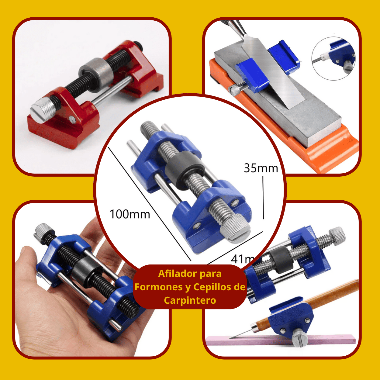 Afilador para Formones y Cepillos de Carpintero – Guía Ajustable Profesional