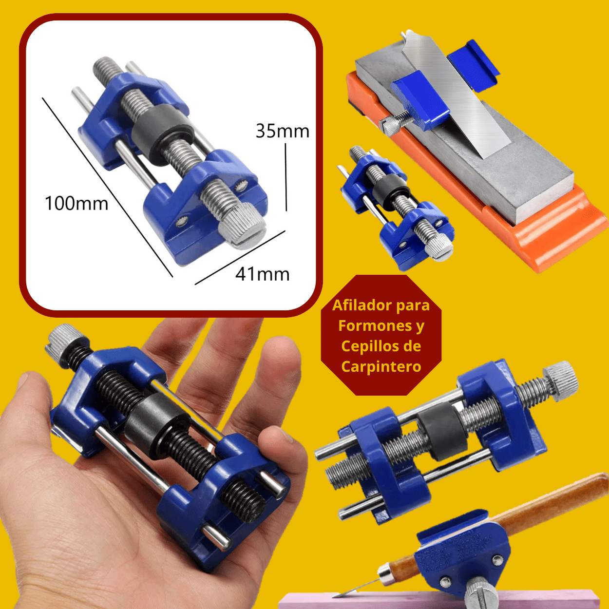 Afilador para Formones y Cepillos de Carpintero – Guía Ajustable Profesional