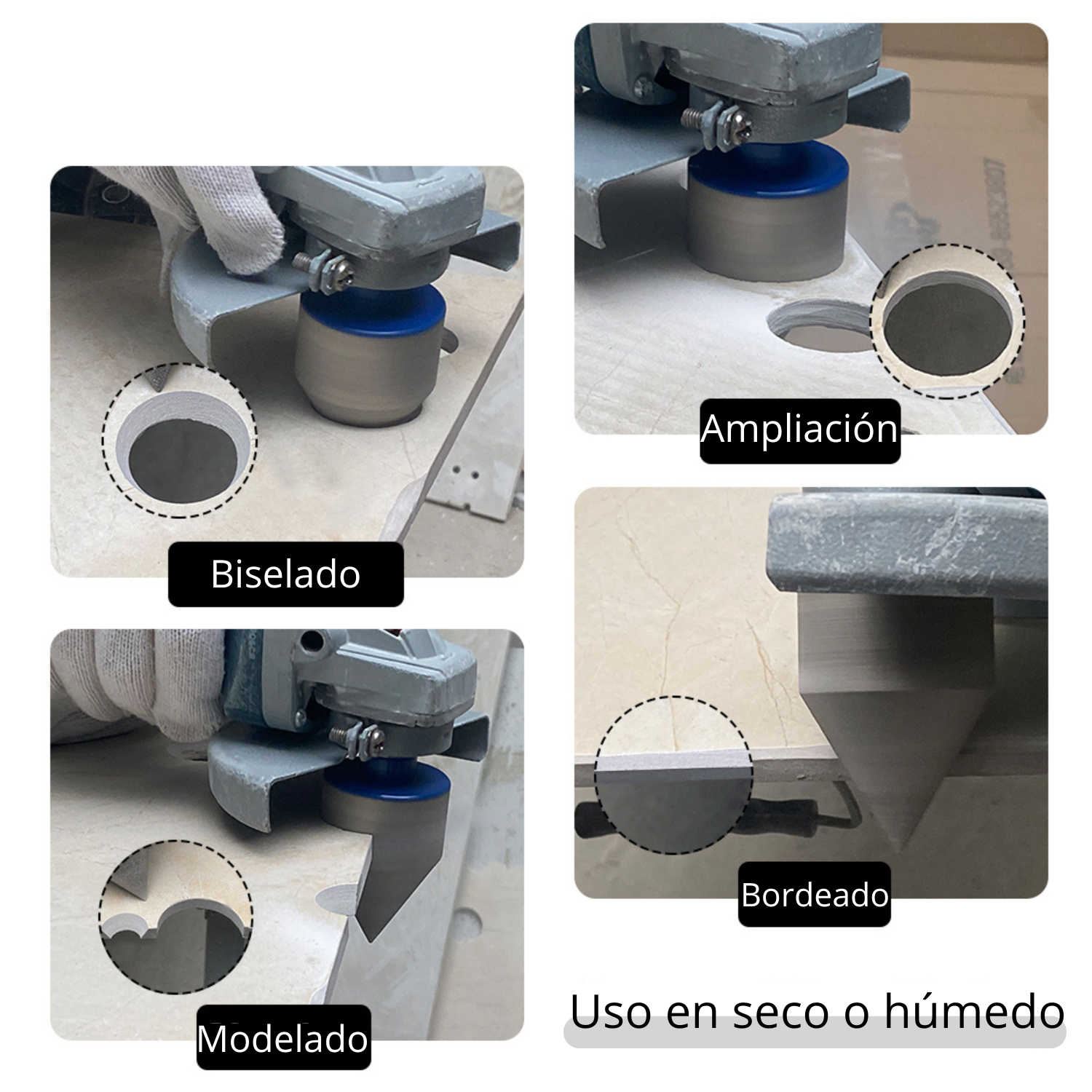 Broca Cónica PRO Diamantada de 2” Profesional para Porcelanato, Mármol y Granito