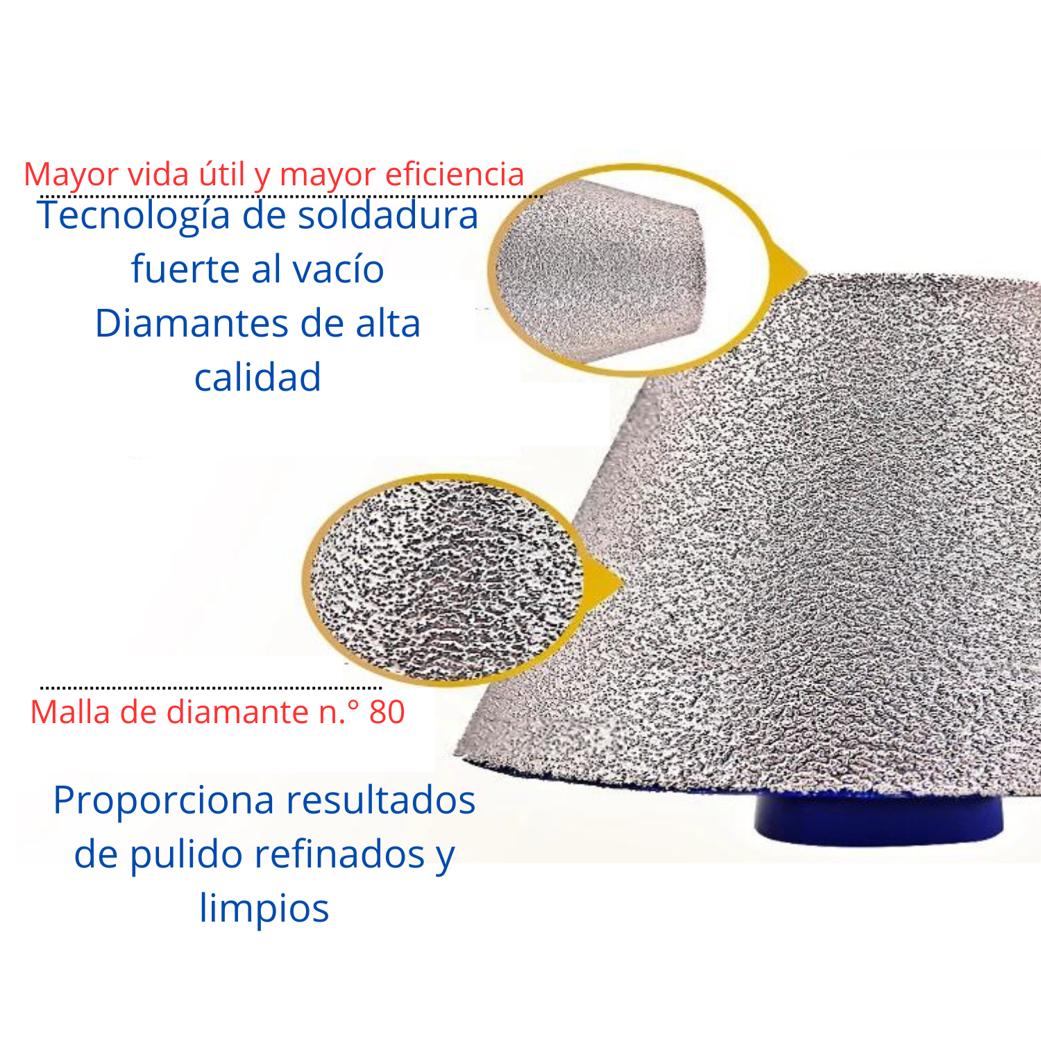 Broca Cónica PRO de 3”Acabados Profesionales