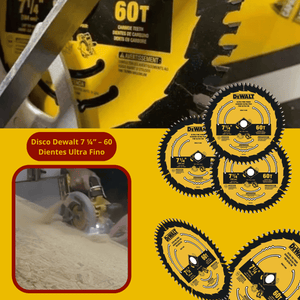 Disco Dewalt 7 ¼” – 60 Dientes Ultra Fino