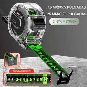 Flexómetro Doble Cara de 7.5m y 10m – Autobloqueo PRO