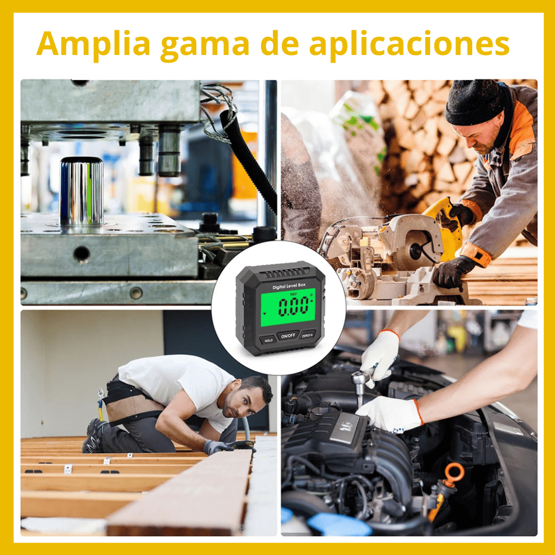 Inclinómetro Digital Imantado 360° – Precisión Total en Cada Ángulo