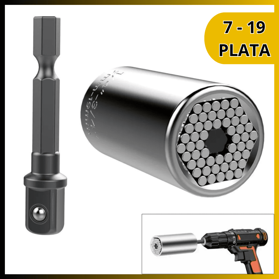 Llave de Tubo Universal con Trinquete – Ajuste Automático de 7-19 mm y 11-32 mm