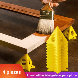 Soporte Triangular ABS Portátil para Pintura en Carpintería – Estabilidad sin Marcas ni Manchas