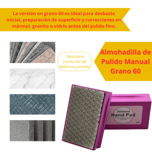 Almohadilla de Pulido Manual Grano 60