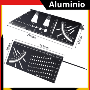 ESCUADRA 3D MULTIUSO – Variante en ABS o en Aluminio de Alta Precisión