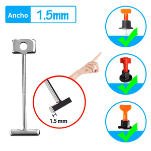 Repuesto T-Pins de Acero para Niveladores de Baldosas – 0.9mm & 1.5mm