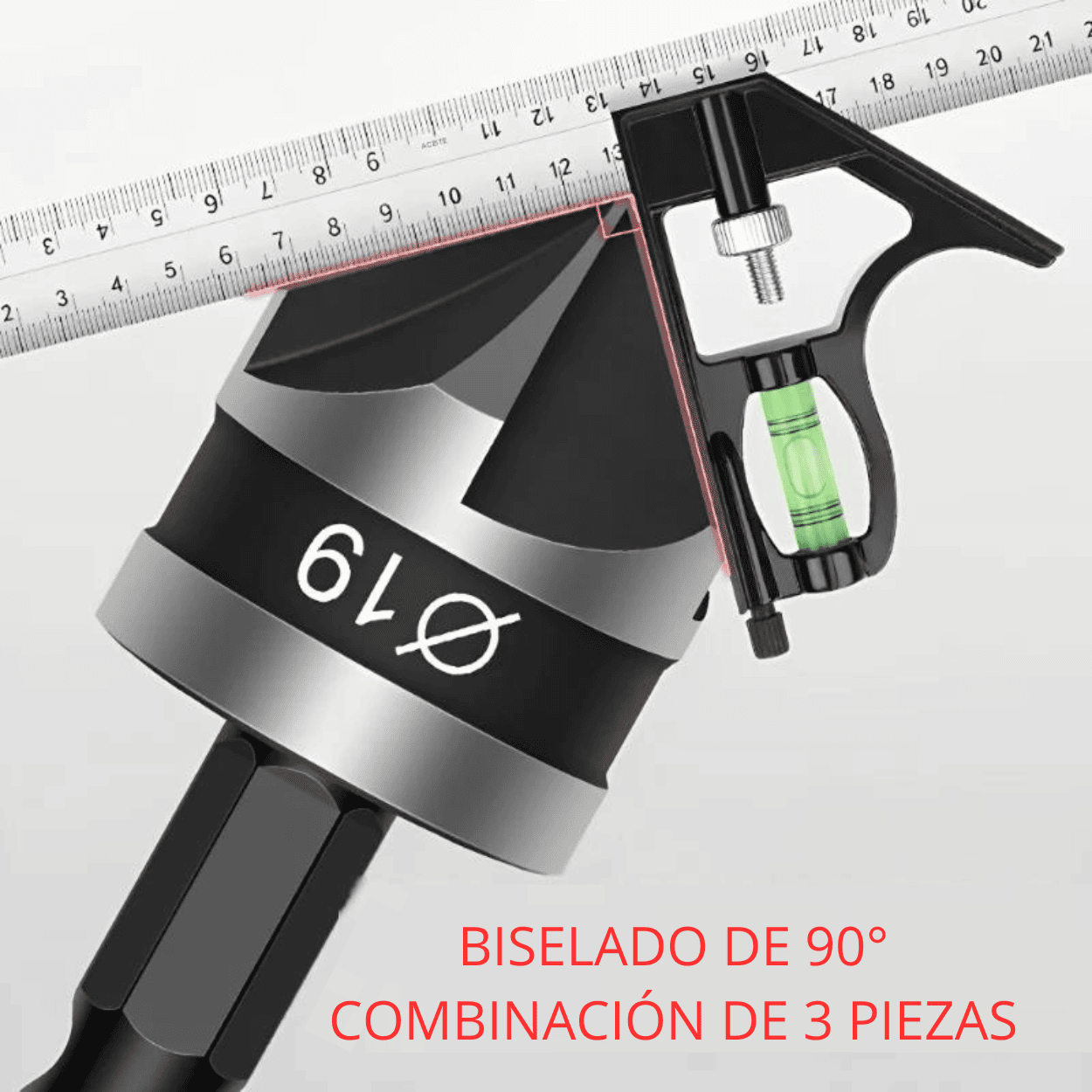 Set de 3 Avellanadoras – 12 mm / 16 mm / 19 mm