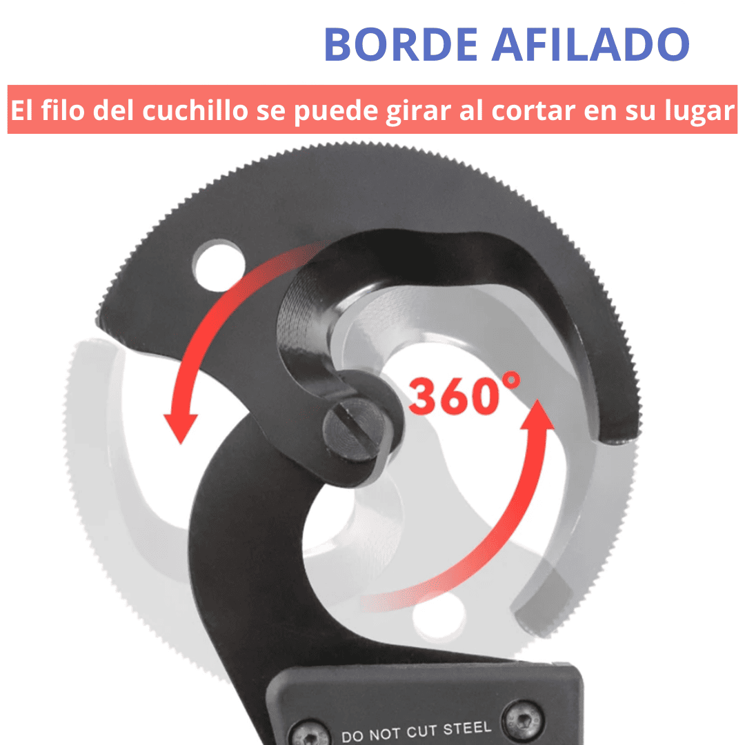 Cortador de Cable de Trinquete – Modelo YEG-36D para Cables de hasta 300 mm²