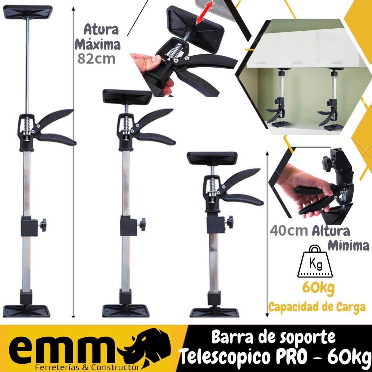 Barra de Soporte Telescópico PRO