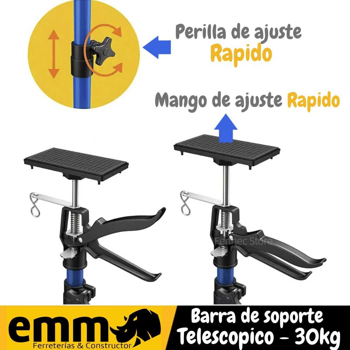 Barra de Soporte Telescópico PRO