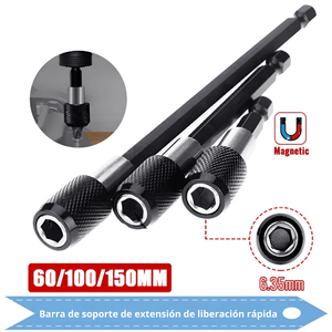 Extensión Magnética para Taladro – Set de 3 Piezas CR-V de Alta Resistencia