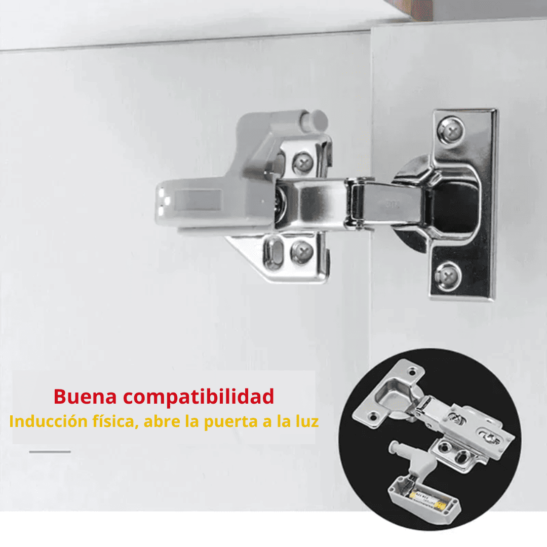 Luz LED para Bisagra con Encendido Automático – Iluminación Práctica y Discreta para Gabinetes y Closets