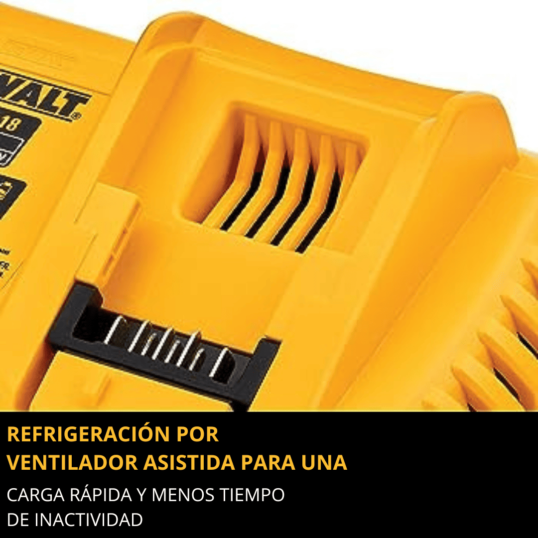 Cargador Rápido DCB118-B2 20V/60V MAX FLEXVOLT – Alta Eficiencia para Baterías XR y FLEXVOLT