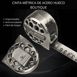 Cinta Métrica en Acero Inoxidable 5m y 7.5m x 25mm – Diseño Hueco PRO