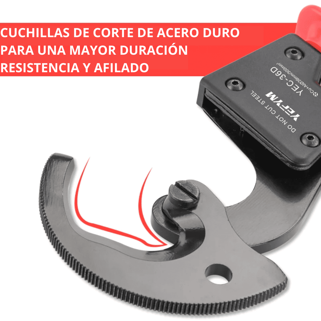 Cortador de Cable de Trinquete – Modelo YEG-36D para Cables de hasta 300 mm²