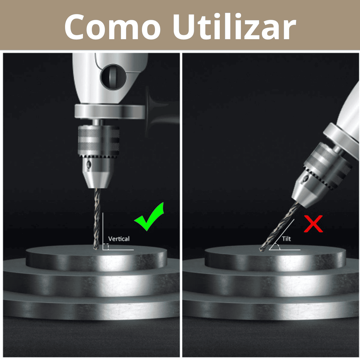 Broca HSS Cobalto 2.8 mm y 3.0 mm – Precisión en Madera, Melamina y Metal