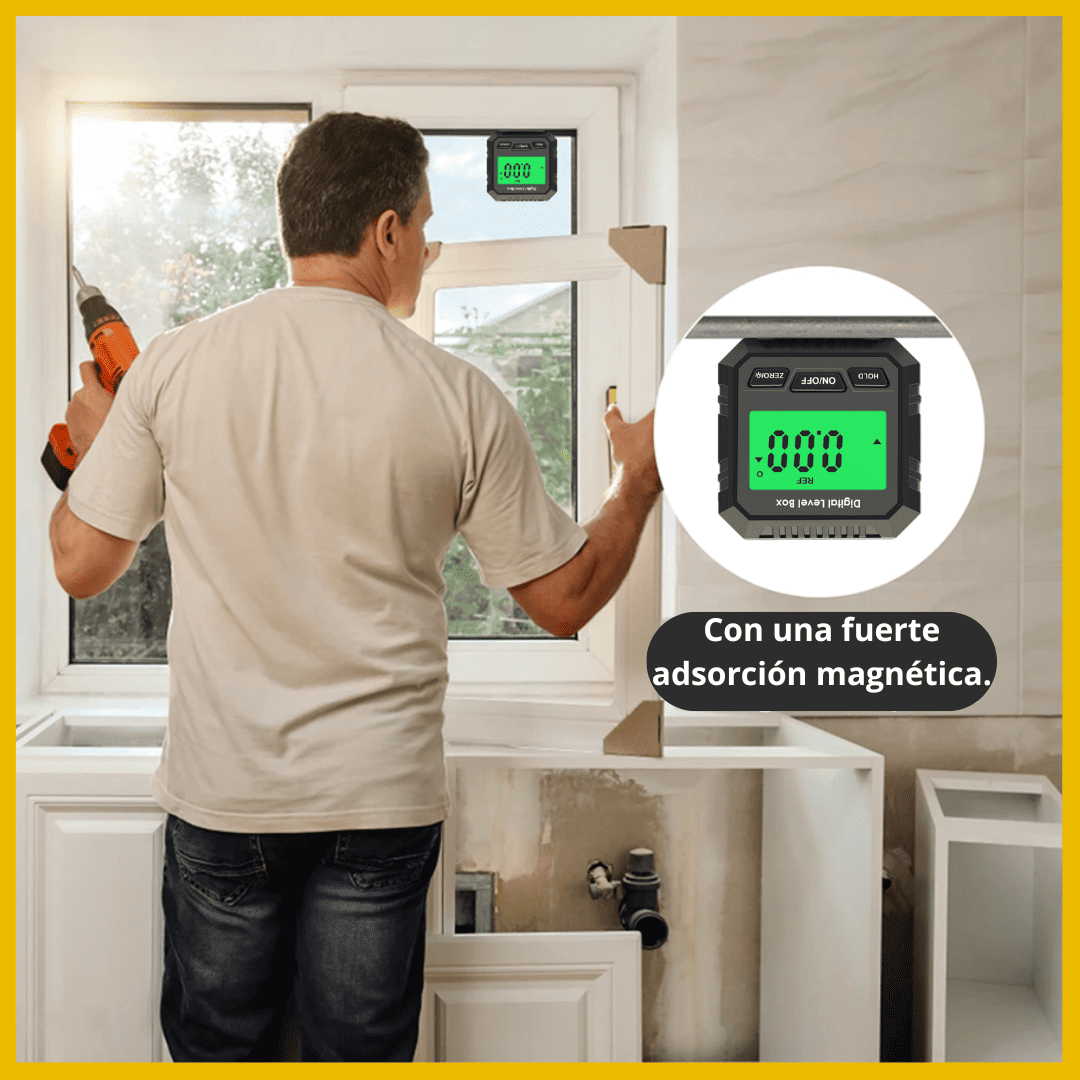 Inclinómetro Digital Imantado 360° – Precisión Total en Cada Ángulo