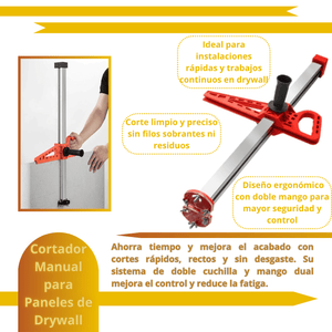 Cortador Manual para Paneles de Drywall