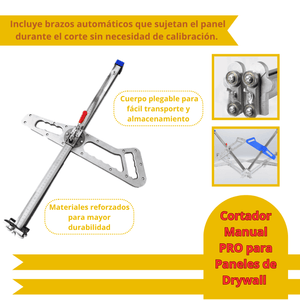 Cortador Manual PRO para Paneles de Drywall