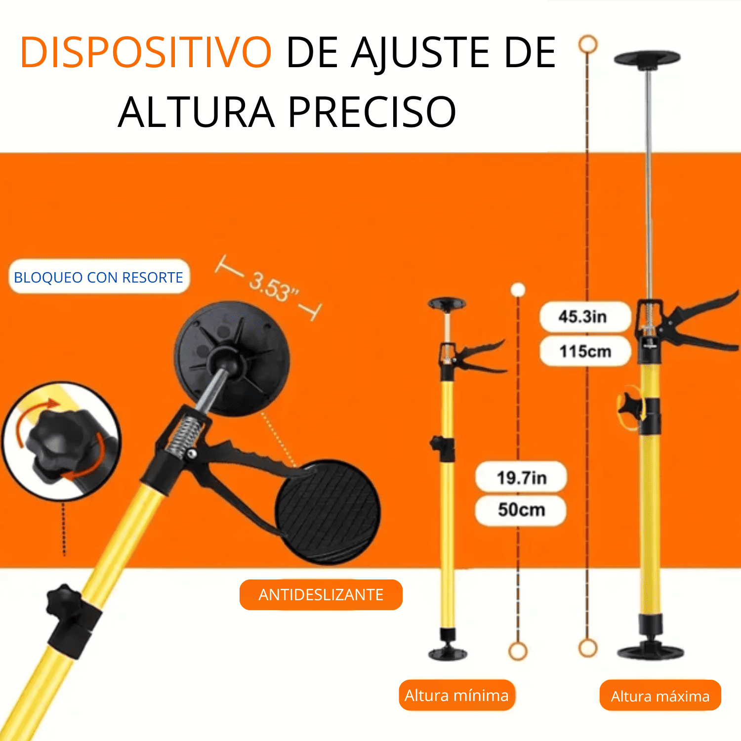 Barra de Soporte Telescópico 40KL de Carga
