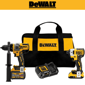 Combo DeWALT Taladro Percutor DCD999 + Atornillador de Impacto DCF887 – Potencia FLEXVOLT y Precisión Compacta