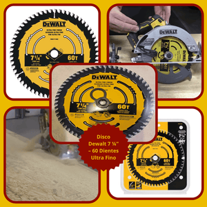 Disco Dewalt 7 ¼” – 60 Dientes Ultra Fino