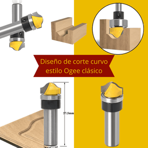 Fresa Panel Ogee Groove – Vástago 1/2”
