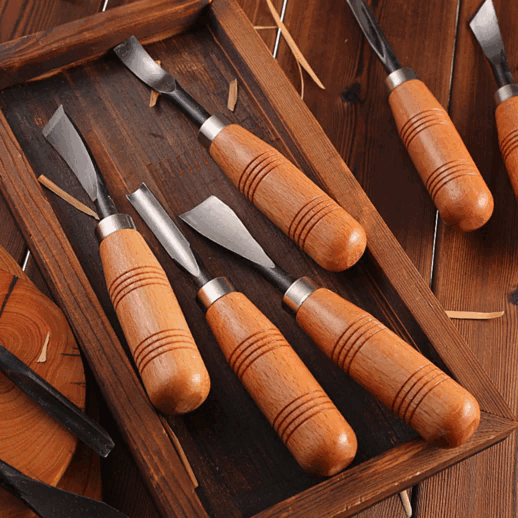 Set de Gubias Profesionales para Madera – 8 Piezas Aceradas de Alta Precisión