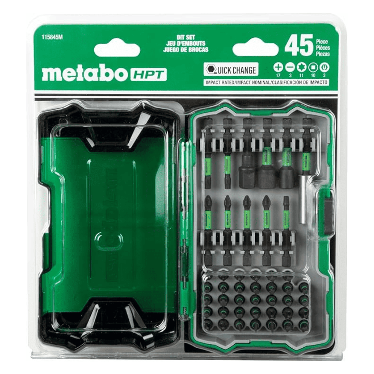 Set de 45 Puntas de Alto Impacto Metabo HPT – 115845M