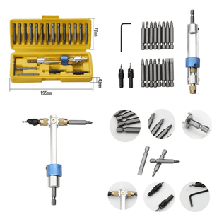 Set Avellanador & Atornillador Reversible 20pcs – Drill Flip Driver