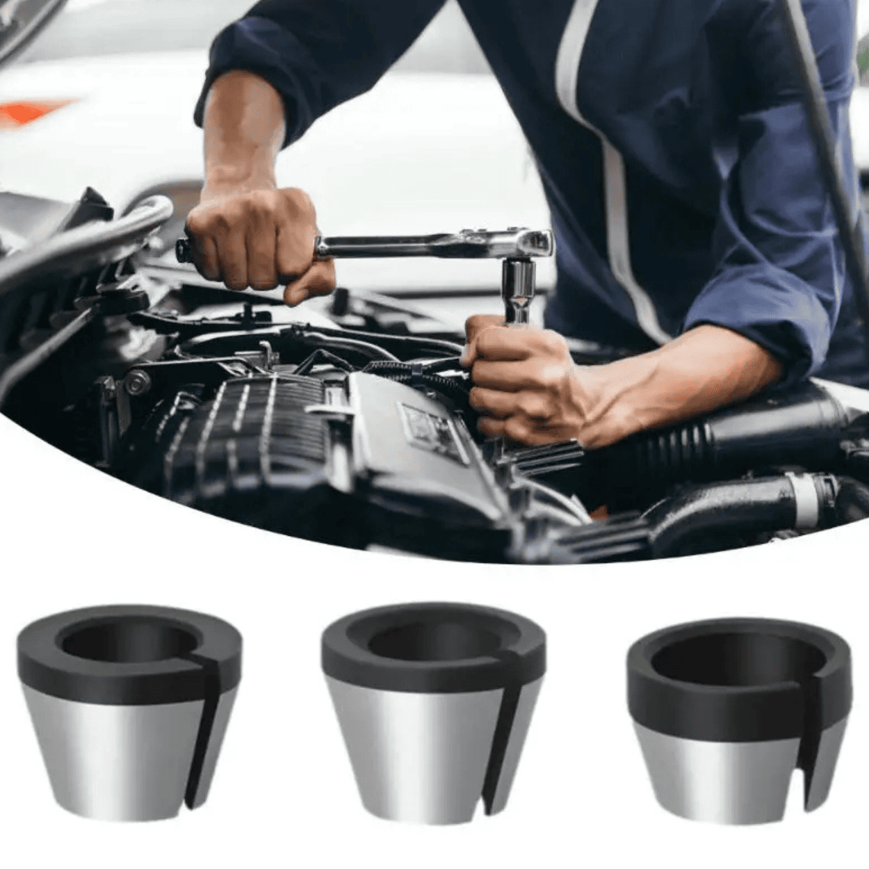 Set de Adaptadores para Ruteadora – 3 Medidas (6, 6.35 y 8 mm)