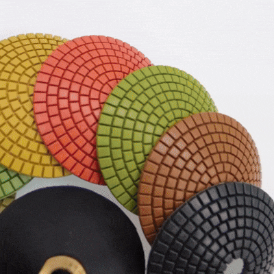 Set de 7 Discos Pulidores Ovalados de 4" – Para Porcelanato, Granito y Mármol