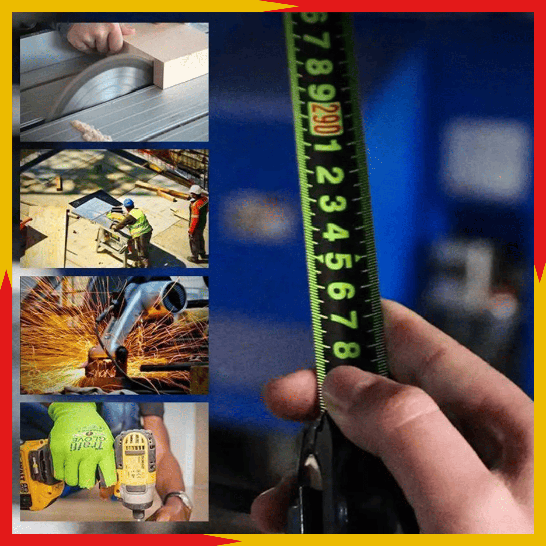 Flexómetro Indestructible Push-Automatic – 5M Precisión y Resistencia Total