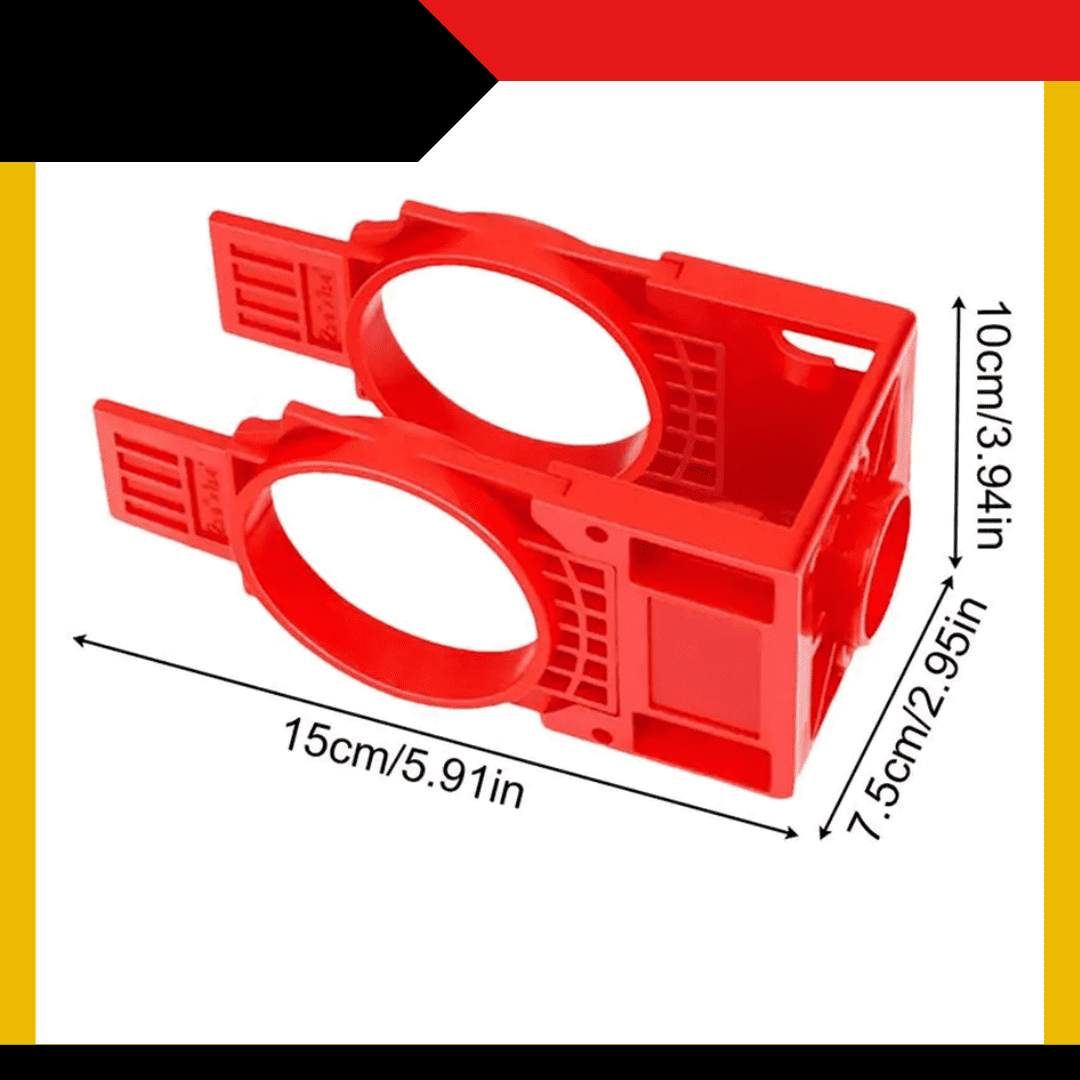 Kit de Instalación de Cerradura para Puertas de Madera – Plantilla Ajustable + Sierras Perforadoras
