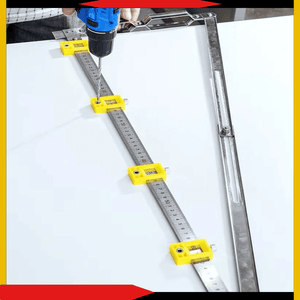 Regla Guía para Conector Invisible – Localizador de Precisión en Aluminio