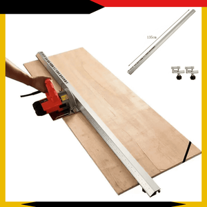 Regla Guía de 1.35 m para Cortes Paralelos – Incluye Abrazaderas