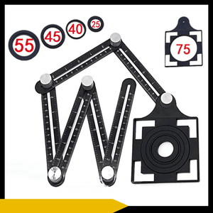 Regla Localizadora de Agujeros 6 Pliegues en Aluminio – Versión Estándar y PRO con Cola de Pez