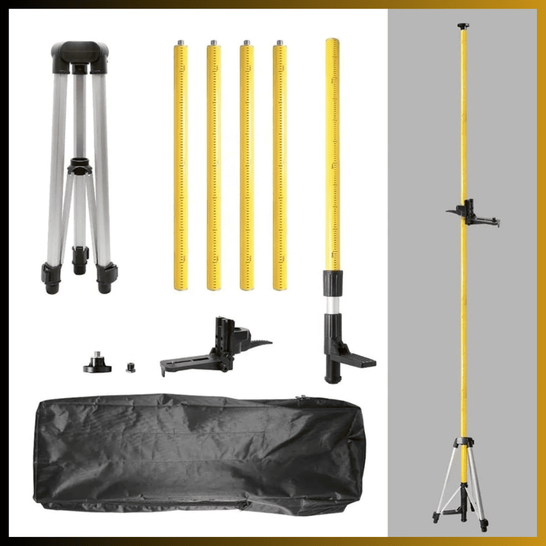 Trípode Huepar Profesional LP36 – Soporte Telescópico Láser de 52cm a 3.70m